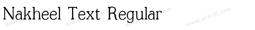 Nakheel Text Regular字体转换